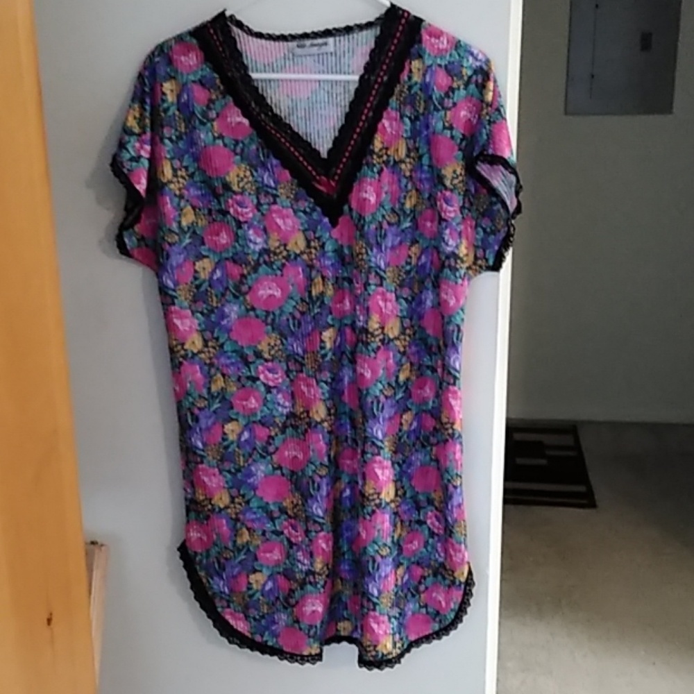 Floral Lacey Nightshirt
